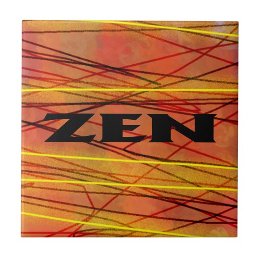 Zenブラックワイヤー小タイル タイル (正面)