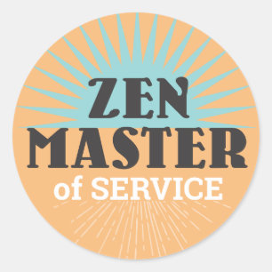 Zenマスターサービスの社員認識シール ラウンドシール