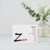 Zen名刺 名刺 (スタンド正面)