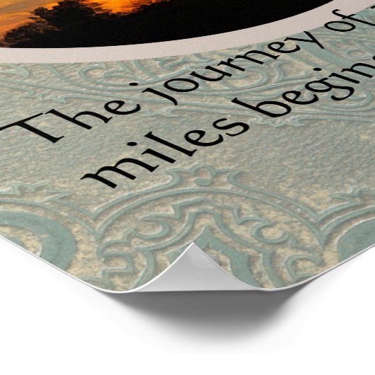 zen引用文ポスター自然フォトアートの旅 ポスター (角)