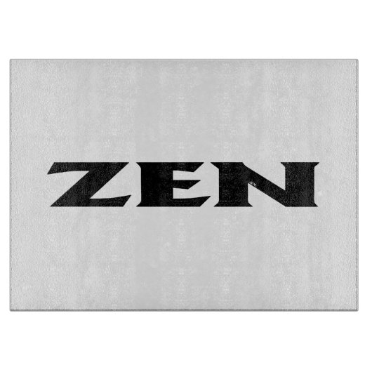 Zen白黒ガラス切断板 カッティングボード (正面)