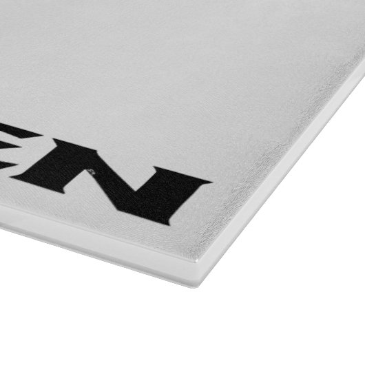 Zen白黒ガラス切断板 カッティングボード (角)