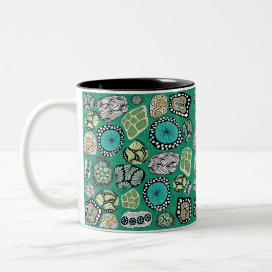 Zen Abstract Design Mug ツートーンマグカップ (左)