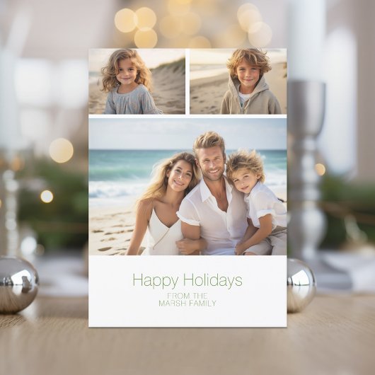 Zen Arch Green White - 3枚の写真 – ハッピー シーズンカード