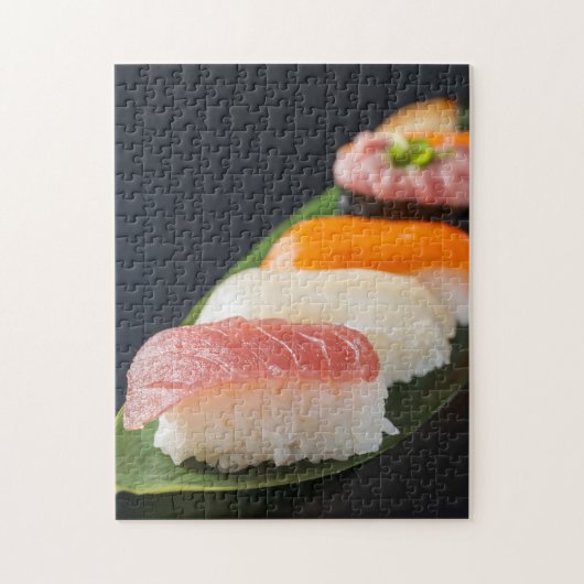 Zen Arrangement – Nigiri on Leaf ジグソーパズル (縦)
