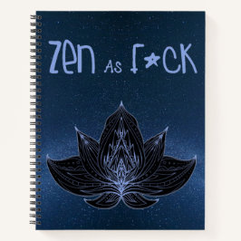 ZEN AS F*CK ヨガノートブック ノートブック