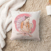 Zen Ballet Flow – Minimalist Dancer Pillow クッション (ブランケット)