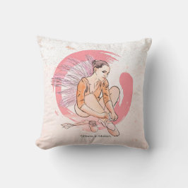 Zen Ballet Flow – Minimalist Dancer Pillow クッション