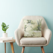 Zen Bamboo Forest Botanical Pattern (1) クッション (椅子)