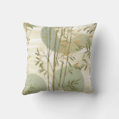 Zen Bamboo Forest Botanical Pattern (3) クッション (裏面)