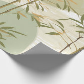 Zen Bamboo Forest Botanical Pattern (3) ラッピングペーパー (角)