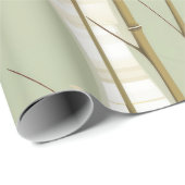Zen Bamboo Forest Botanical Pattern (3) ラッピングペーパー (ロールコーナー)