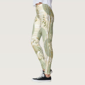 Zen Bamboo Forest Botanical Pattern (3) レギンス (左)