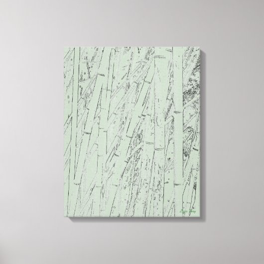 "Zen Bamboo I" キャンバスプリント (正面)