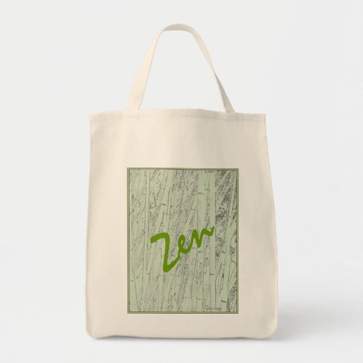''Zen Bamboo'  Organic Tote トートバッグ (正面)