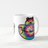 Zen Bear:絞り染めヨガ コーヒーマグカップ (正面右)