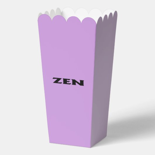 Zen black lilac popcorn boxes フェイバーボックス (正面)