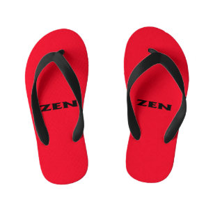 Zen black red toddlerビーチサンダル キッズビーチサンダル