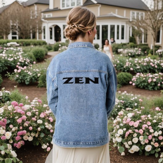 Zen black women denimジャケット デニムジャケット (ウェディング裏面)
