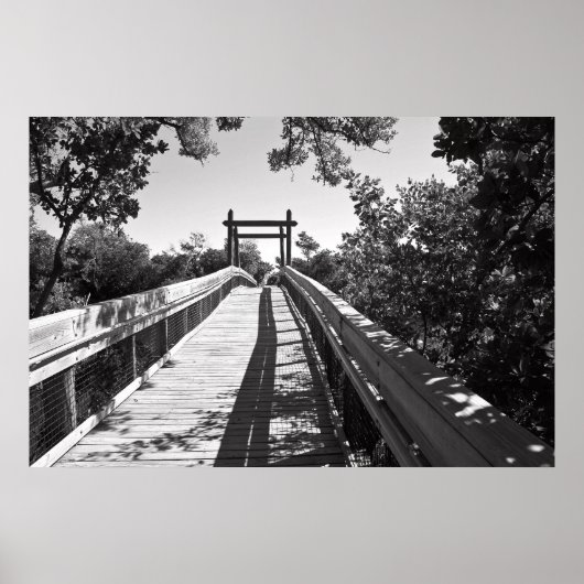 Zen Boardwalkキャンバス ポスター (正面)