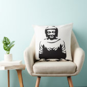 Zen Buddha Decorative Throw Pillow クッション (椅子)