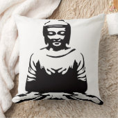 Zen Buddha Decorative Throw Pillow クッション (ブランケット)