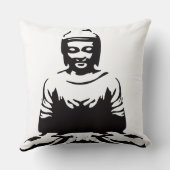 Zen Buddha Decorative Throw Pillow クッション (裏面)