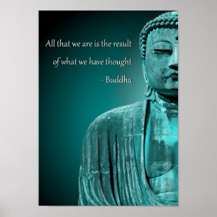 Zen Buddha Quote Inspirational Spiritual Poster ポスター