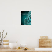 Zen Buddha Quote Inspirational Spiritual Poster ポスター (キッチン)