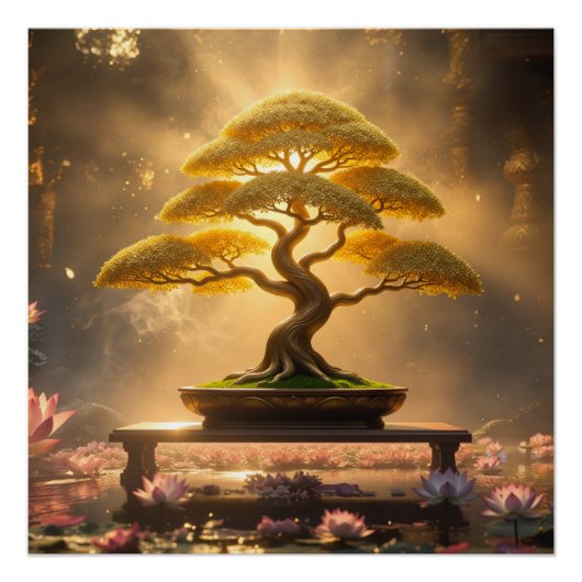 ZEN BUDDHISM - BONSAI TREE - ポスター (正面)
