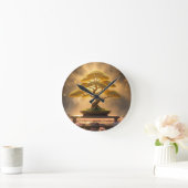 ZEN BUDDHISM - BONSAI TREE - ラウンド壁時計 (ホーム)