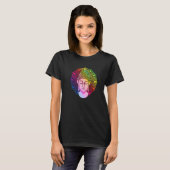 Zen Buddhism Colorful Mandala Zen Buddhist Buddha  Tシャツ (正面フル)