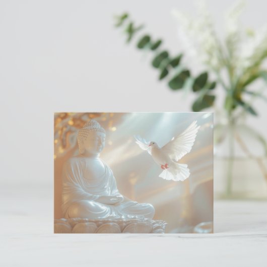 ZEN - BUDDHISM - MEDITATION ポストカード (スタンド正面)