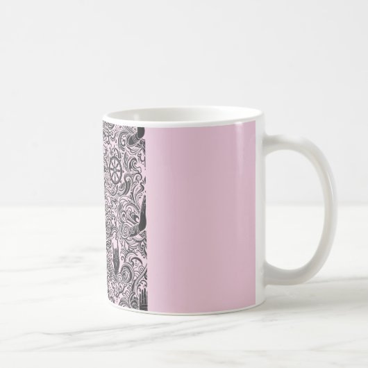 Zen Buddhist Mudras Hand Gestures Graphic Cup コーヒーマグカップ (右)