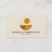 Zen Calm Midcenturyデザインfor Life Coaches, Yoga 名刺 (正面)