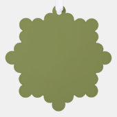 Zen Capybara Yin Yang オーナメントカード (裏面)