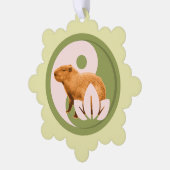 Zen Capybara Yin Yang オーナメントカード (左)