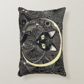 Zen Cat Companion、新月 アクセントクッション (正面(垂直))