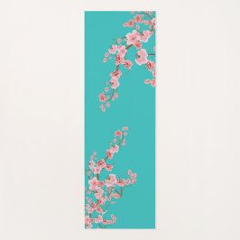 Zen Cherry Blossom Watercolor Yoga Mat ヨガマット