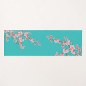 Zen Cherry Blossom Watercolor Yoga Mat ヨガマット (正面(横))