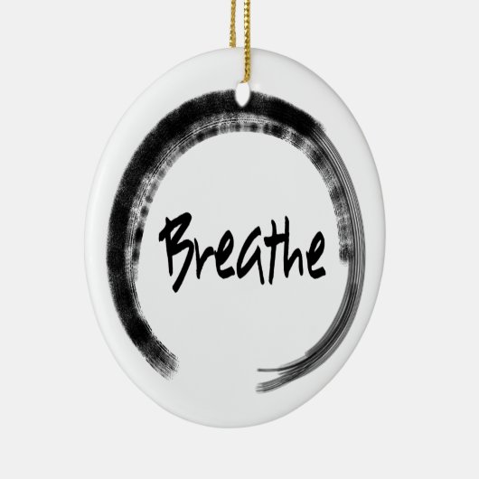 Zen Circle – ヨガクリスマスオーナメント セラミックオーナメント (右)