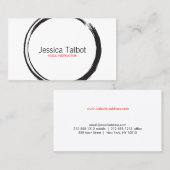 ZEN CIRCLE in Black and White名刺 名刺 (正面/裏面)