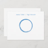 ZEN CIRCLE in SKY BLUE Flat Notecard ノートカード (正面/裏面)