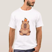 Zen Citrus Capybara – Peaceful Cartoon Capybara Tシャツ (正面)