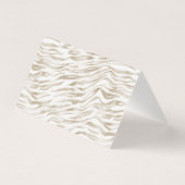 Zen Cream White Zebra Print Thank you (裏面)