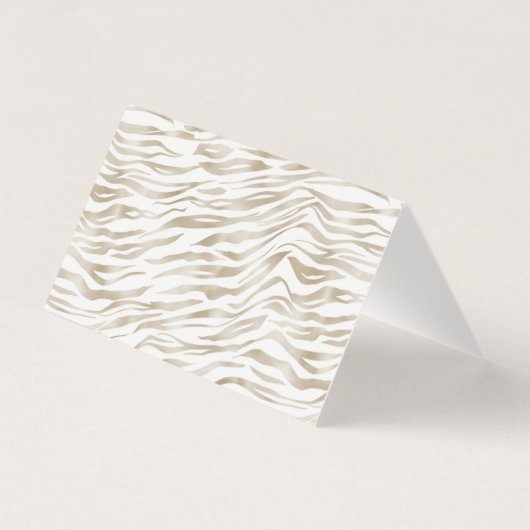 Zen Cream White Zebra Print Thank you (裏面)