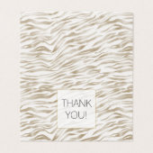Zen Cream White Zebra Print Thank you (外部フラット)