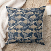 Zen Cushion - Optical Art of Birds and Fish クッション (ブランケット)