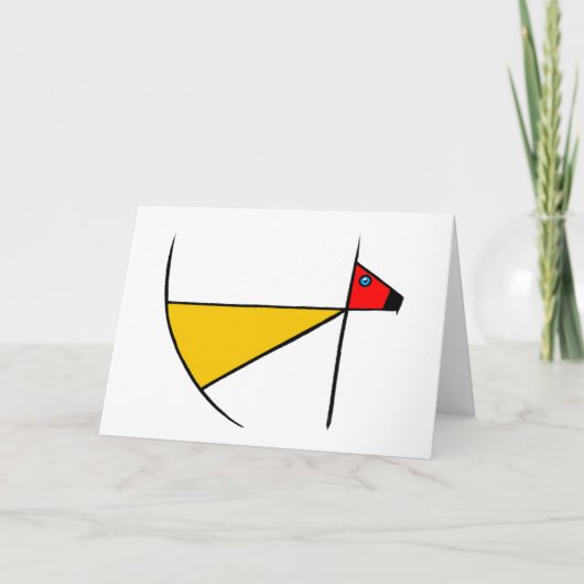 Zen Dog Greeting Card カード (正面)