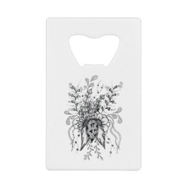 Zen Doodle Art: Blume Ornamente filigran - クレジットカード栓抜き